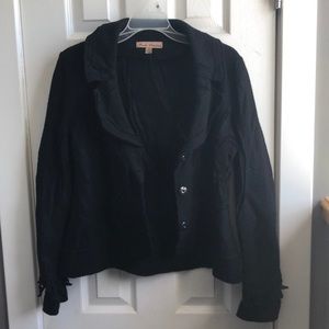 Marisa Christina blazer with mesh cutout details